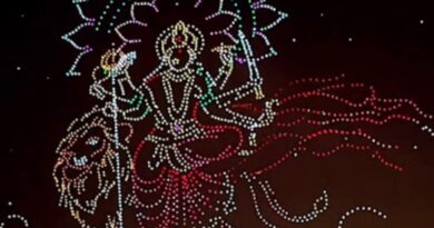 Drone Show On Durga Puja