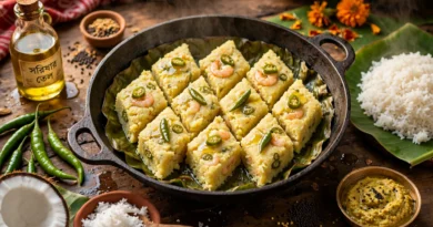Steamed Prawn Pitha
