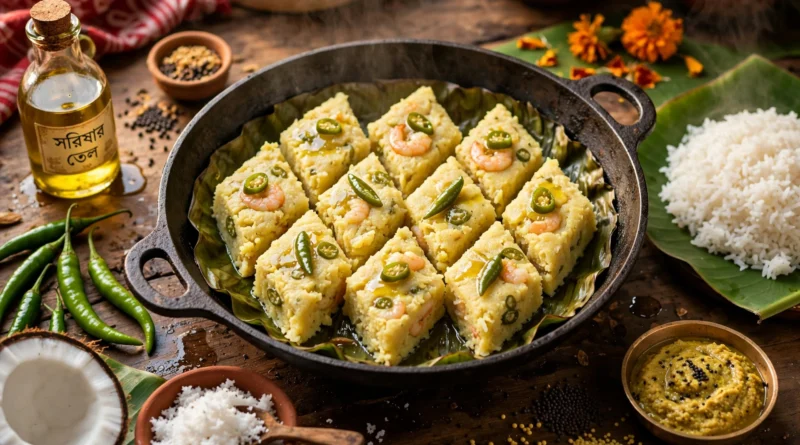 Steamed Prawn Pitha
